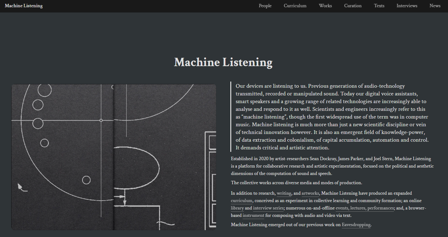 Machine Listening 